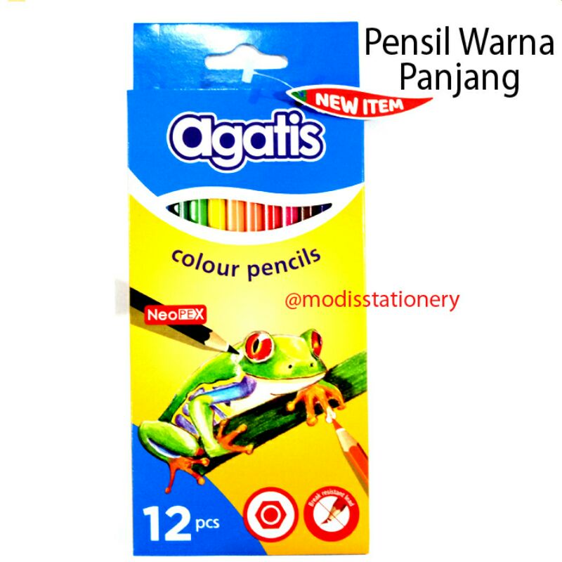 

pensil warna agatis 12 warna