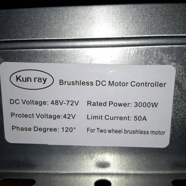 KONTROLER BLCD SEPEDA LISTRIK 3000W 72V 50A SELIS JACKIE TREKKO MOLIS