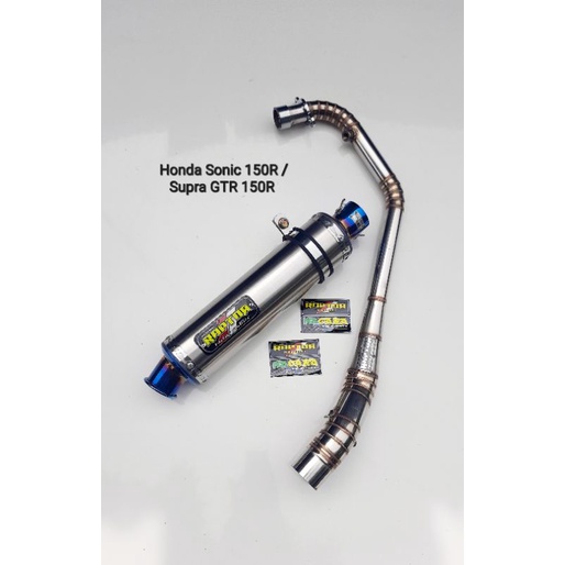Knalpot Racing Stainless Honda Sonic 150R dan Supra GTR 150R Original Raptor