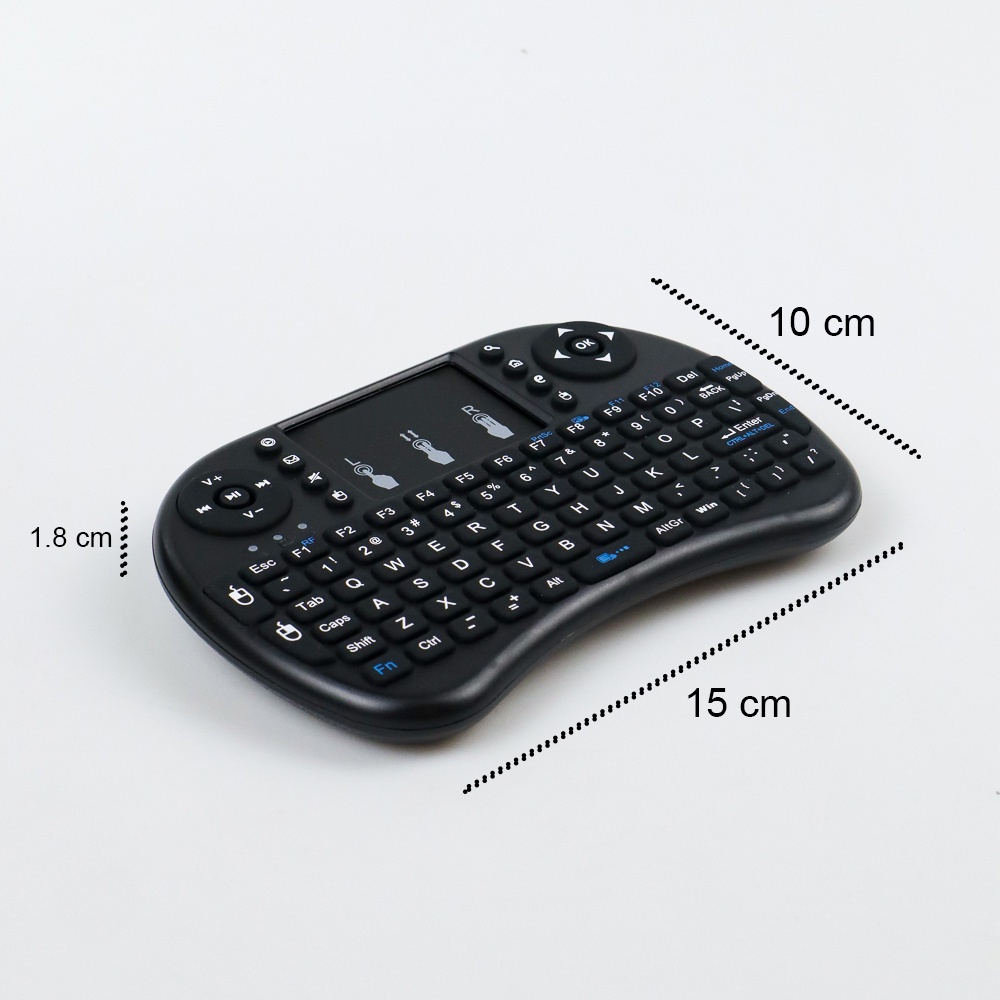 Mini Keyboard &amp; Mouse Wireless 2.4GHz dengan Touch Pad