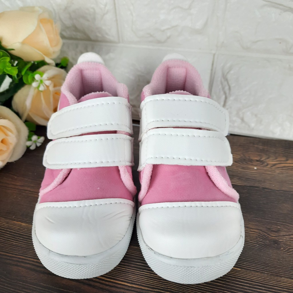 [TAMAN SEPATUKU] SEPATU TRENDY MURAH SNEAKER PEREMPUAN BABY KIDS PINK BINTANG 1-3 TAHUN CAX24