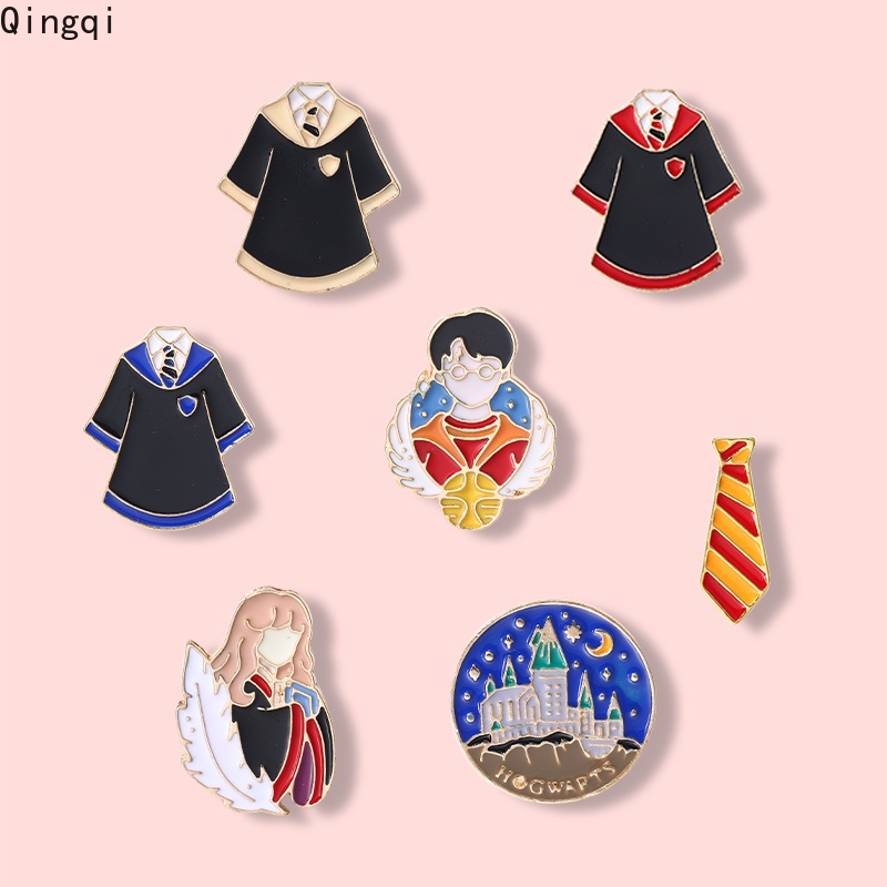 Bros Pin Enamel Desain Kartun Penyihir Harry Potter Untuk Anak