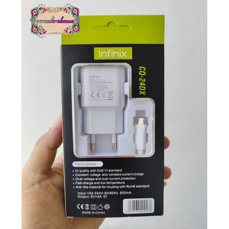 Charger Infinix 9V -2A Original Fast Charging Kabel Micro USB note 7 Note 8 hot 9 8 10 play SB2566