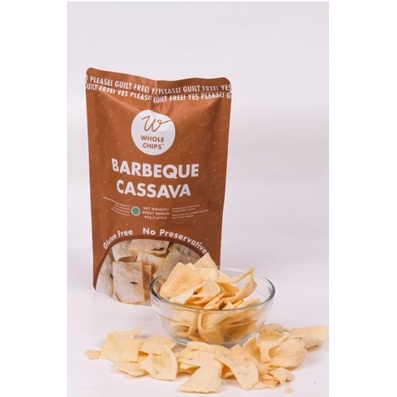 Whole Chips Barbeque Cassava 40gr - Keripik Singkong Sehat Bebas MSG