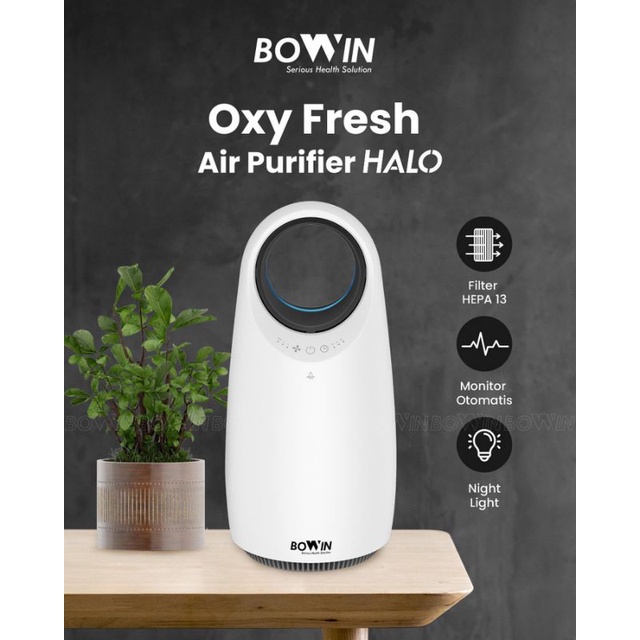 BOWIN Air Purifier - Oxy Fresh HALO (Filter HEPA 13 &amp; Karbon Aktif)