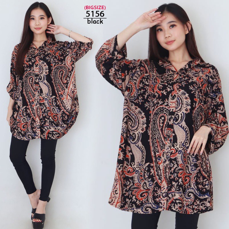 Kemeja Wanita Motif LD 130 Atasan Wanita Jumbo Atasan Cewek Jumbo Atasan Wanita Oversize
