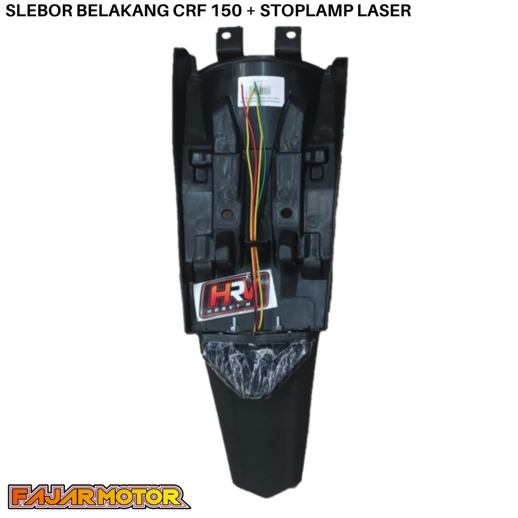 HRV SLEBOR SPAKBOR BELAKANG CRF 150 + STOPLAMP LED LASER