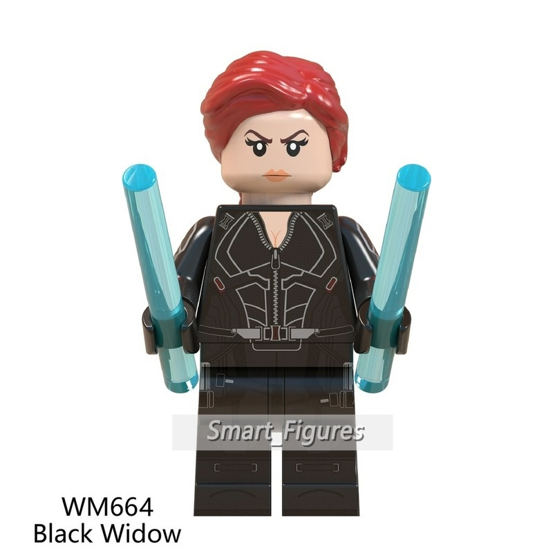 Mainan Action Figure Iron Man Minifigures Nebula Black Widow Gamora Avengers 4 Marvel WM6056 WM6068