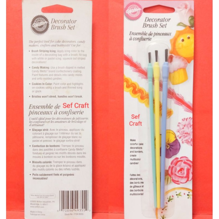 

Decorator brush 3 / set Wilton