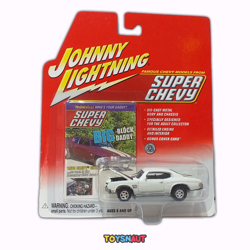 Johnny Lightning 1970 70 Chevy Chevelle Super Chevy White Lightning