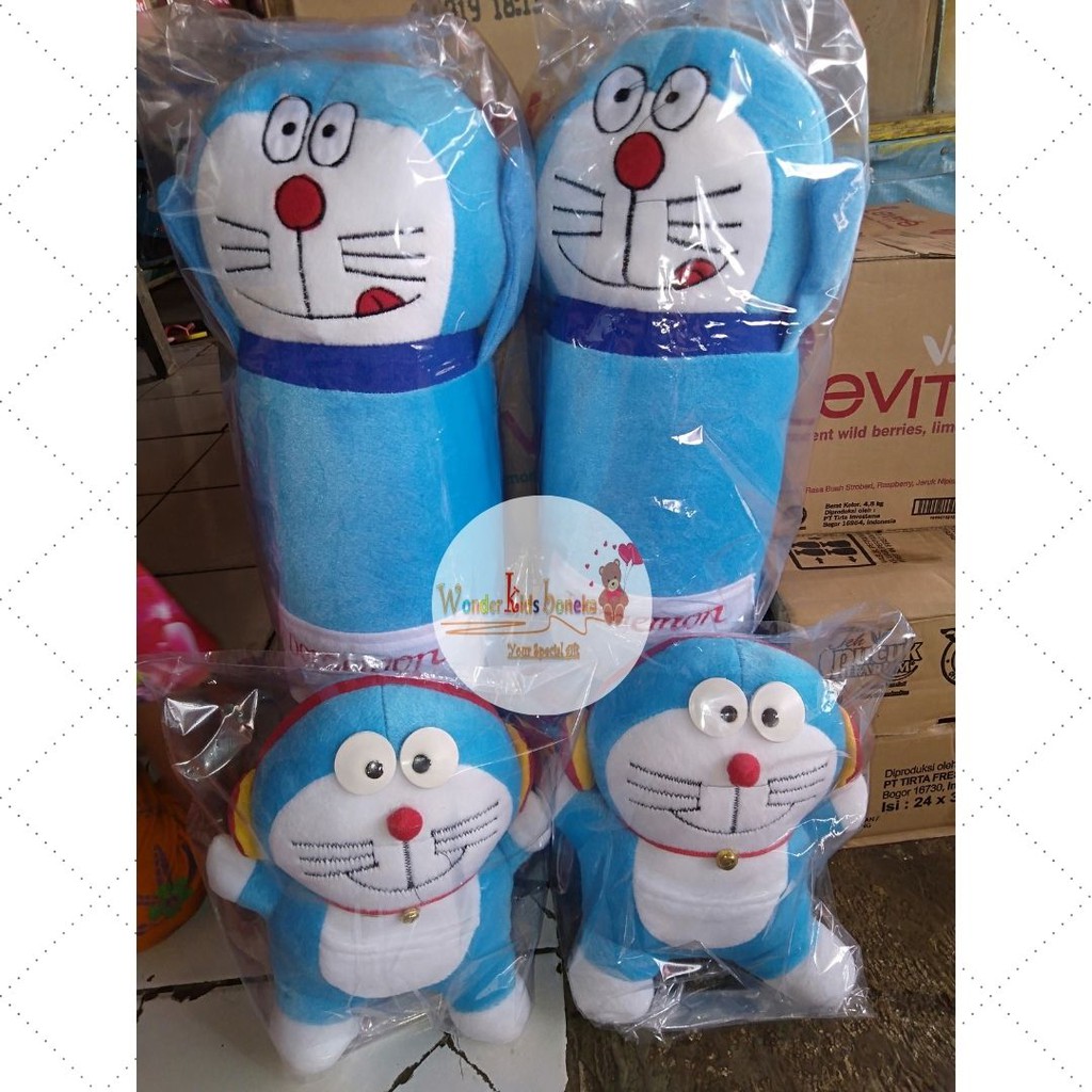 BONEKA GULING KARAKTER BONEKA Doraemon Hello Kitty Guling Anak Bantal Guling Karakter BERANAK PAKET 