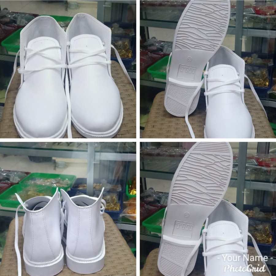 SEPATU PDH PRIA PUTIH TALI