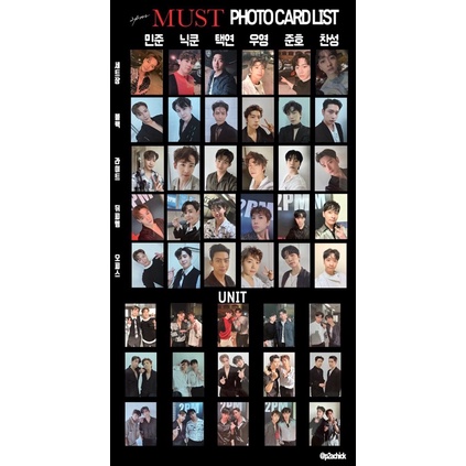 PHOTOCARD 2PM MUST TAKE ALL ONLY