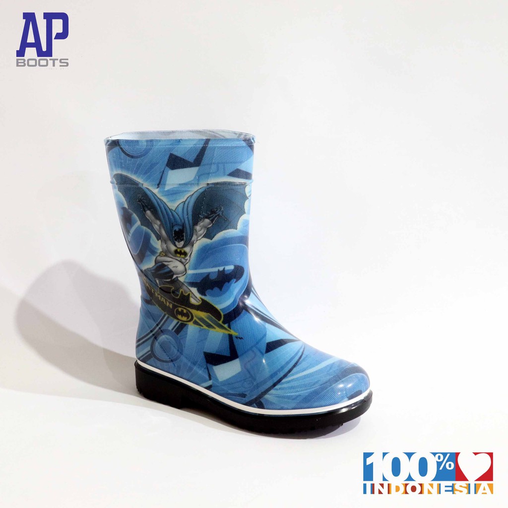 AP  BATMAN DOUBLE TROUBLE 15.0-18.0 - SEPATU BOOTS KARET ANAK  - AP BOOTS