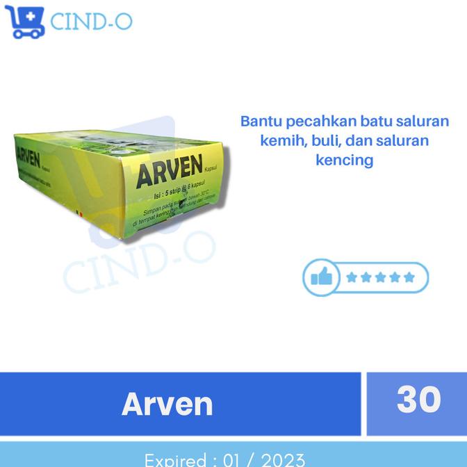 Produk Unggulan] Arven Per Strip - Obat kencing batu, saluran kemih, ginjal, herbal