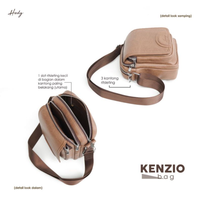 Ready Tas Pria Kenzio Original by Hody Tas Selempang Cowok Tas Bahu Pria