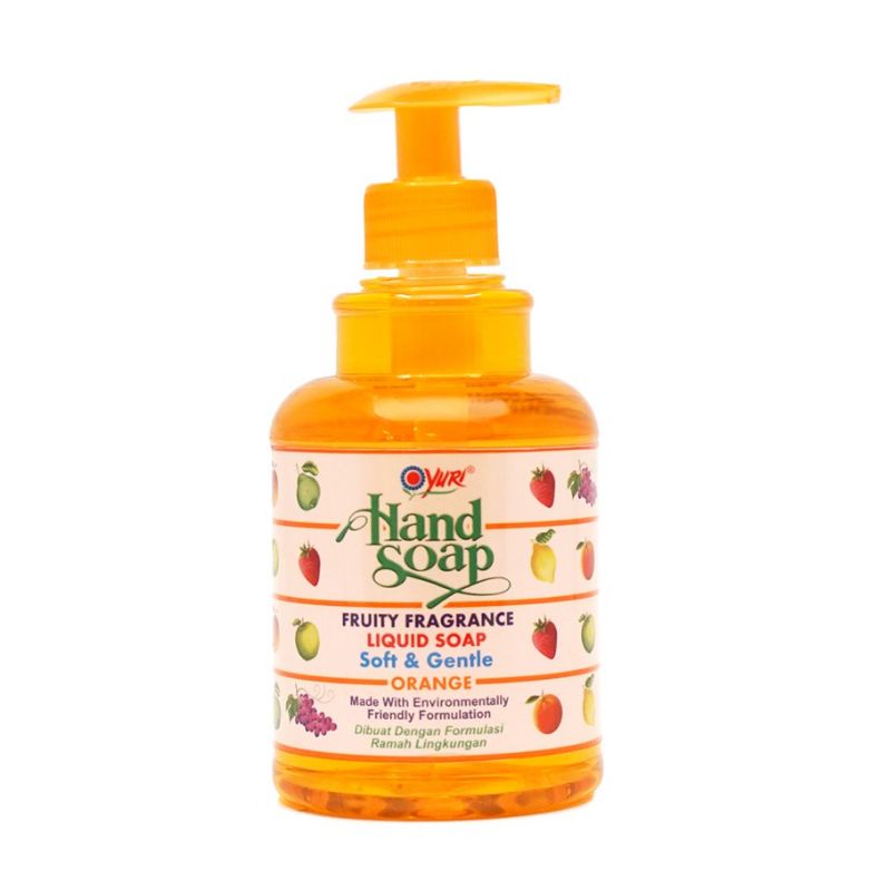 Yuri Handsoap 410ml Pump - Yuri Sabun Cuci Tangan Aroma Buah Pump 410ml