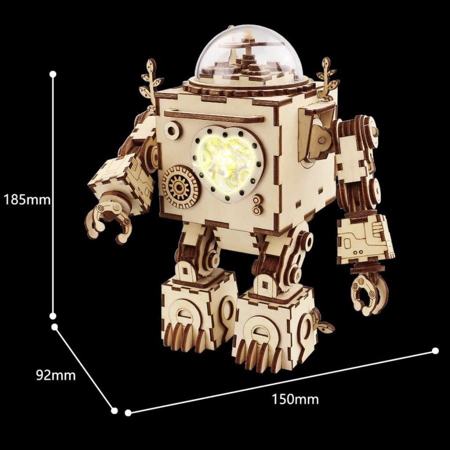 ROLIFE Robotime Steampunk Music Box- Am601 Orpheus By Robotime Perfect Gift For Your Love One