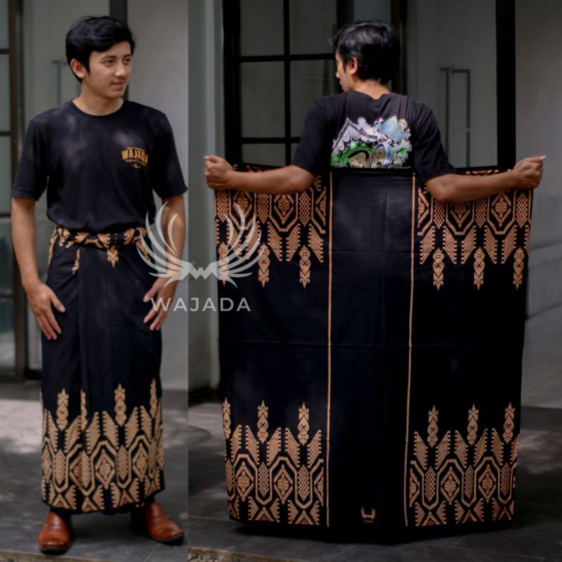 SARUNG PRIA TERBARU MOTIF TEROMPAH SHOLAT DEWASA SARUNG MOTIF BALIMUN SARWON-Pd j