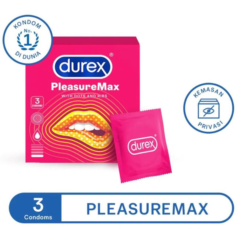 DUREX PLEASURE MAX ISI 3 KONDOM PLEASUREMAX