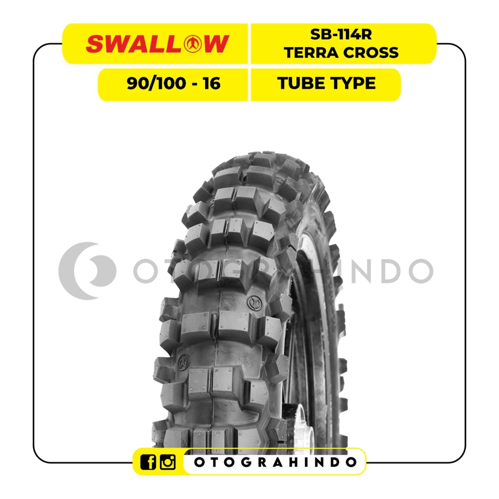 Ban Sepeda Motor Trail 90/100 Ring 16 SWALLOW SB144R TERRA CROSS TUBETYPE/Non Tubeless