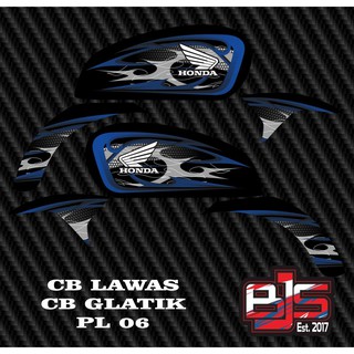  stiker  striping list motor  cb  lawas cb  glatik PL 006 