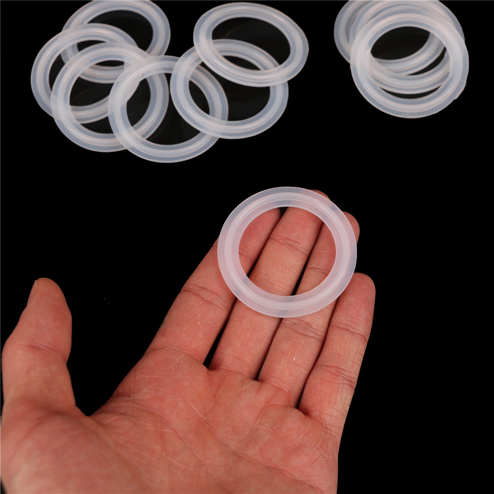 10 pcs Gasket Tri Clamp Sanitasi Bahan Silikon Ukuran 1.5 Inci