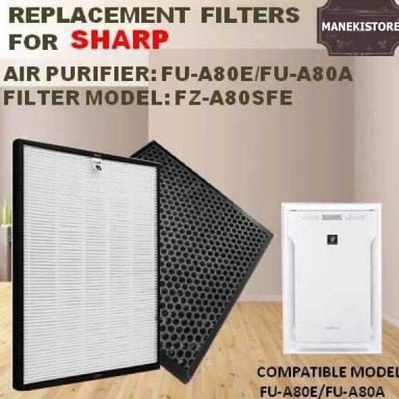 Sharp Replacement Air Purifier HEPA Filter FZ-A80SFE