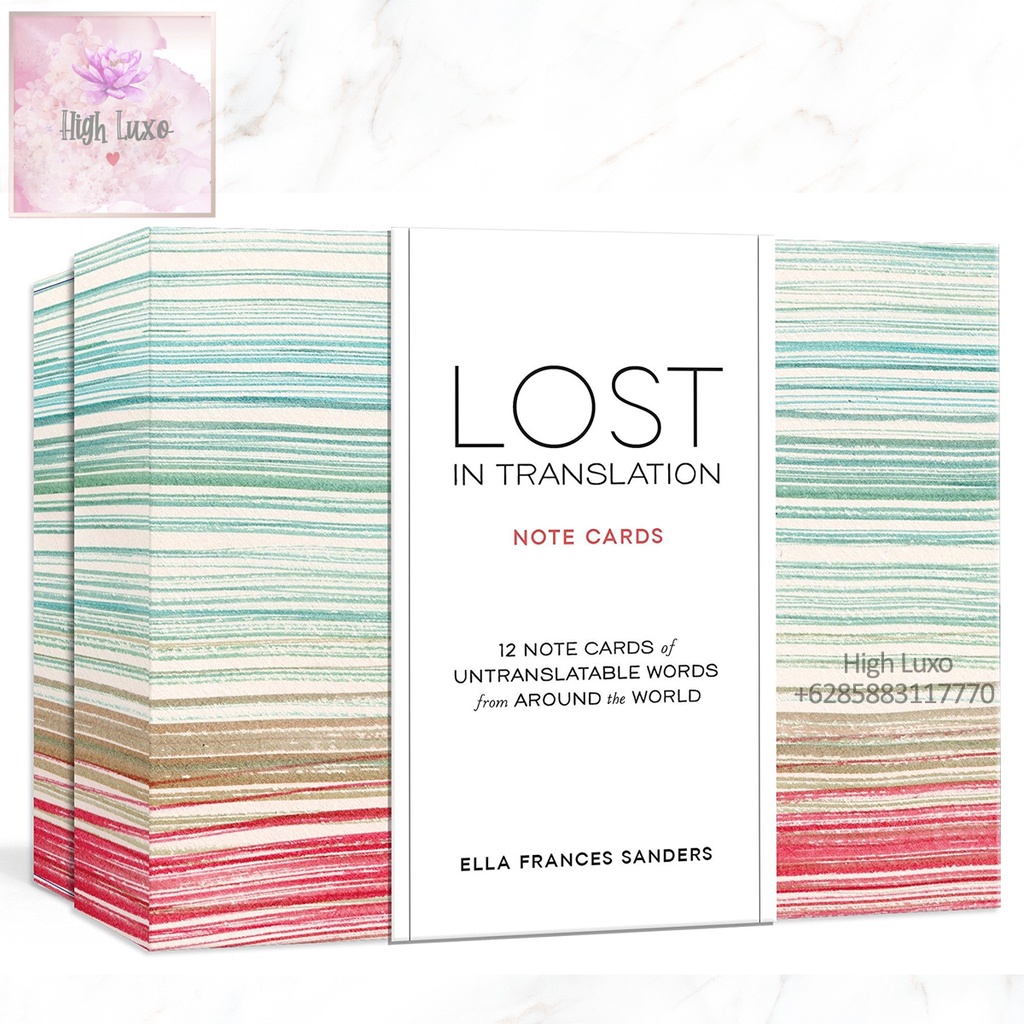 

Kartu Ucapan Lost in Translation Note Cards love Cinta friendship Friend Teman Pertemanan Untranslatable Words from Around the World Cards ORIGINAL AUTHENTIC IMPOR IMPORT BAHASA INGGRIS ENGLISH LANGUAGE Friends and Lovers Envelopes Envelope Amplop Girl