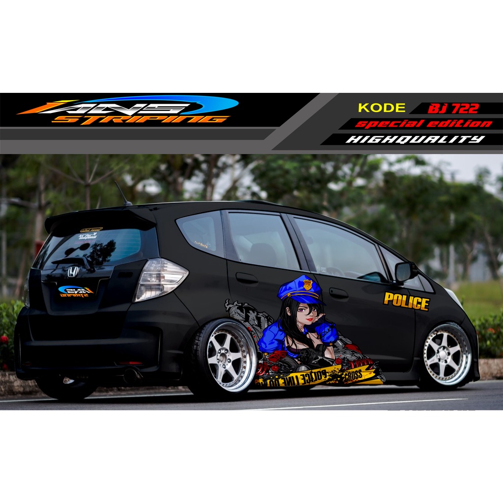 STICKER MOBIL HONDA BRIO, JAZZ RS, MOBILIO, AGYA, YARIS, ATOS / STICKER MOBIL