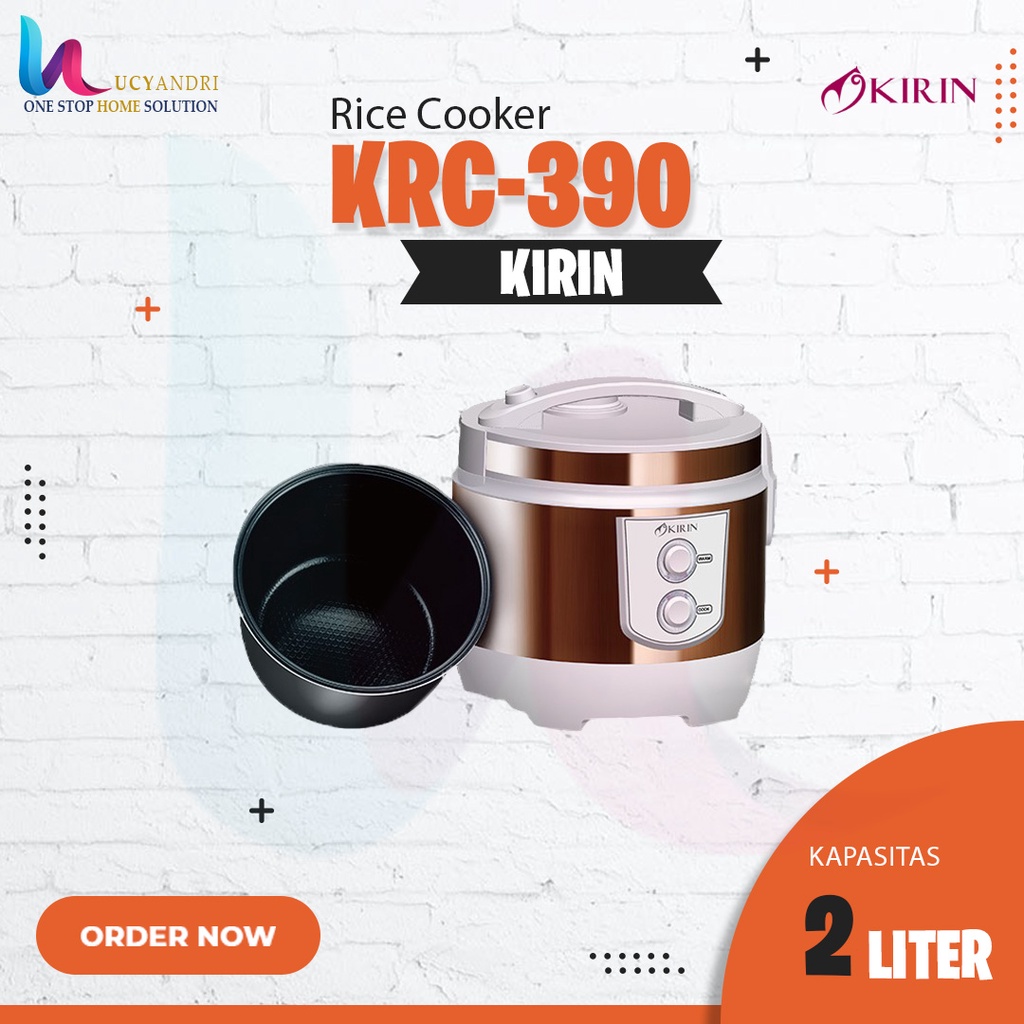 KIRIN RICE COOKER 2.0 LITER KRC-390 CERAMIC ORIGINAL - Spesial Edition