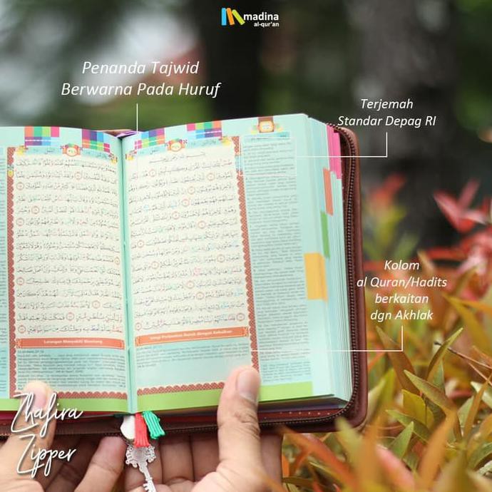 Alquran Al Quran Rainbow Kecil Terjemahan Tajwid Warna Ada Resleting