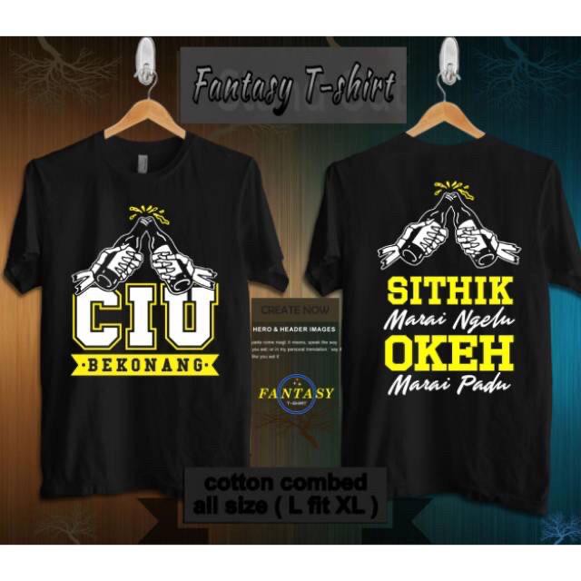 A5  CIU BEKONANG  KAOS DISTRO  KAOS PRIA