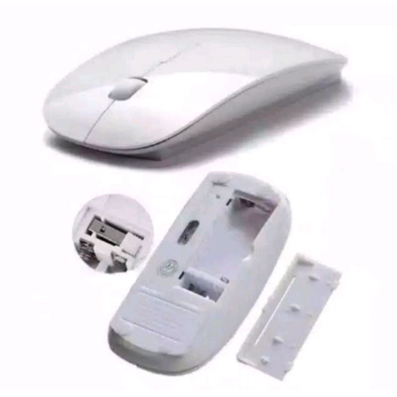 MOUSE WIRELESS APPLE AP-01 SLIM 2.4GHz FOR MACBOOK LAPTOP NOTEBOOK-5