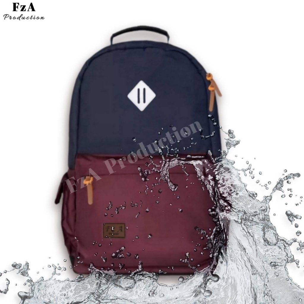 Tas Ransel Punggung Distro Casual Pria Wanita / Tas Ransel Laptop Original - FzA GRATIS Dompet Sakko HP