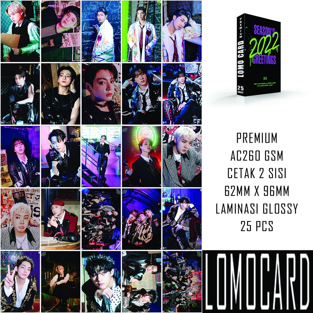 (2 SISI ) LOMO CARD BTS BILLBOARD SG NAVERDISPATCH 2022