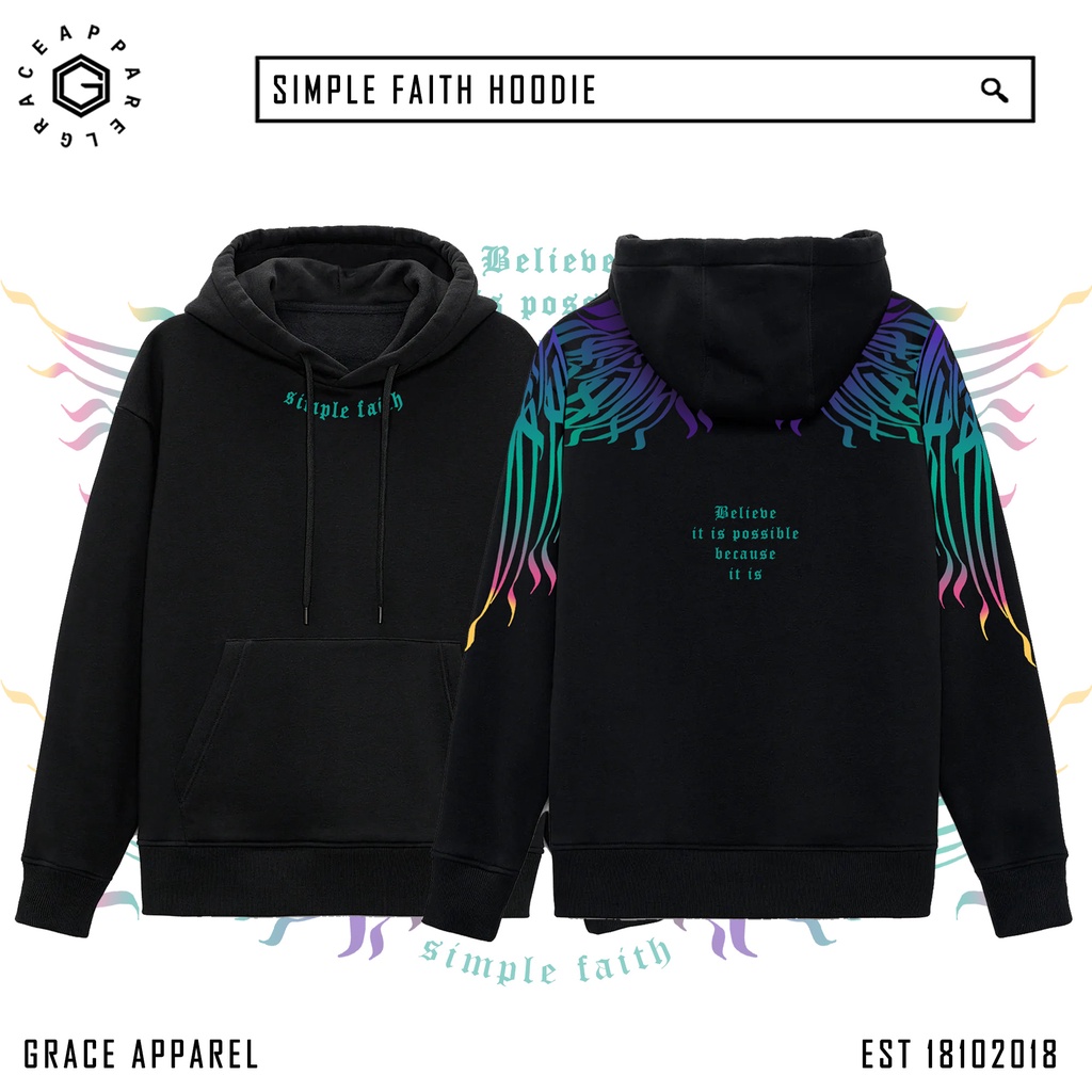 HOODIE ROHANI — SIMPLE FAITH (WINGS)