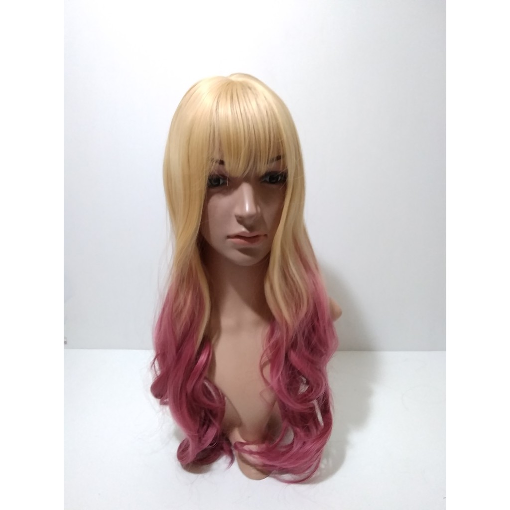 WIG RAMBUT LOLITA 5340 GRADASI PLATINUM BLONDE - SMOKE PINK