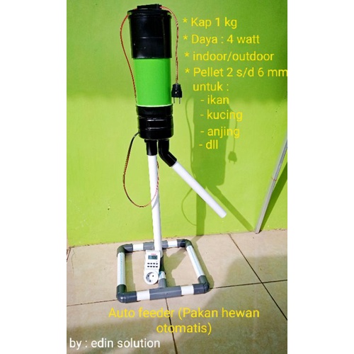 Auto feeder fish feeder pakan ikan koi otomatis