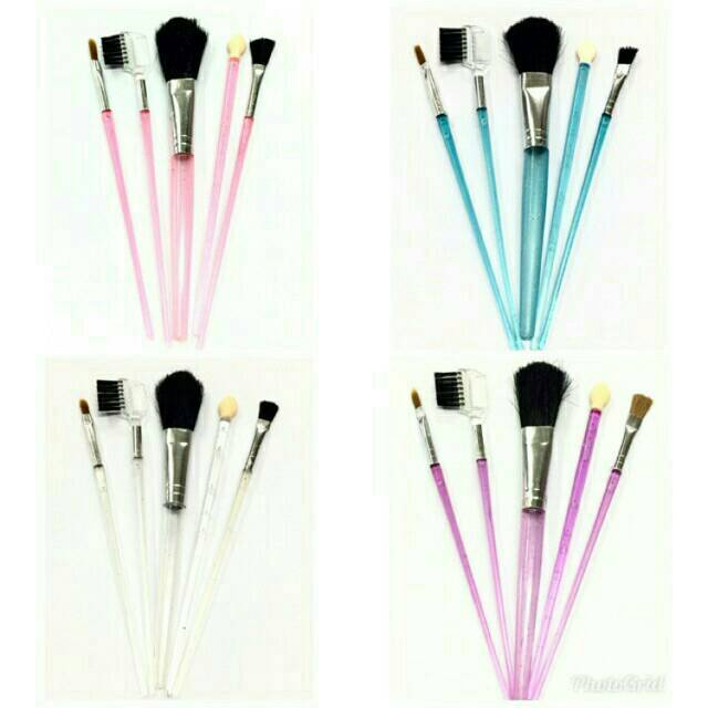 TERLARIS!! Aksesoris Make Up Kuas Make Up Perset Isi 5 Pcs