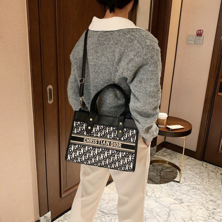BJ57574 (2IN1) - BLACK/GRAY - TAS HANDBAG JINJING SLEMPANG KEKINIAN TAS WANITA FASHION IMPORT MODIS ELEGAN TERMURAH TERLARIS TERBARU BAGSTORE JAKARTA TAS BATAM ZCJ2056 CR7574 LT2052
