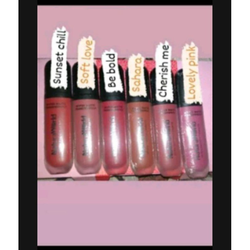 Lipstik Natura world Original Kwalitas Super PO Barang Ori Premium Lipcream Mate Tahan Lama