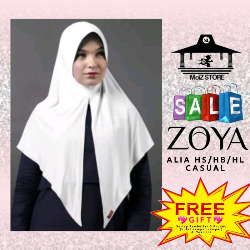 Jilbab Instan Alia HS/HB/HL Casual Zoya / Jilbab Bergo / Jilbab Langsung Terbaru 2021 / Hijab Promo
