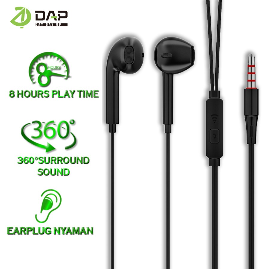 Headset With Mic DAP DH-F4 - SATUAN ECER - Headset Hifi Sound