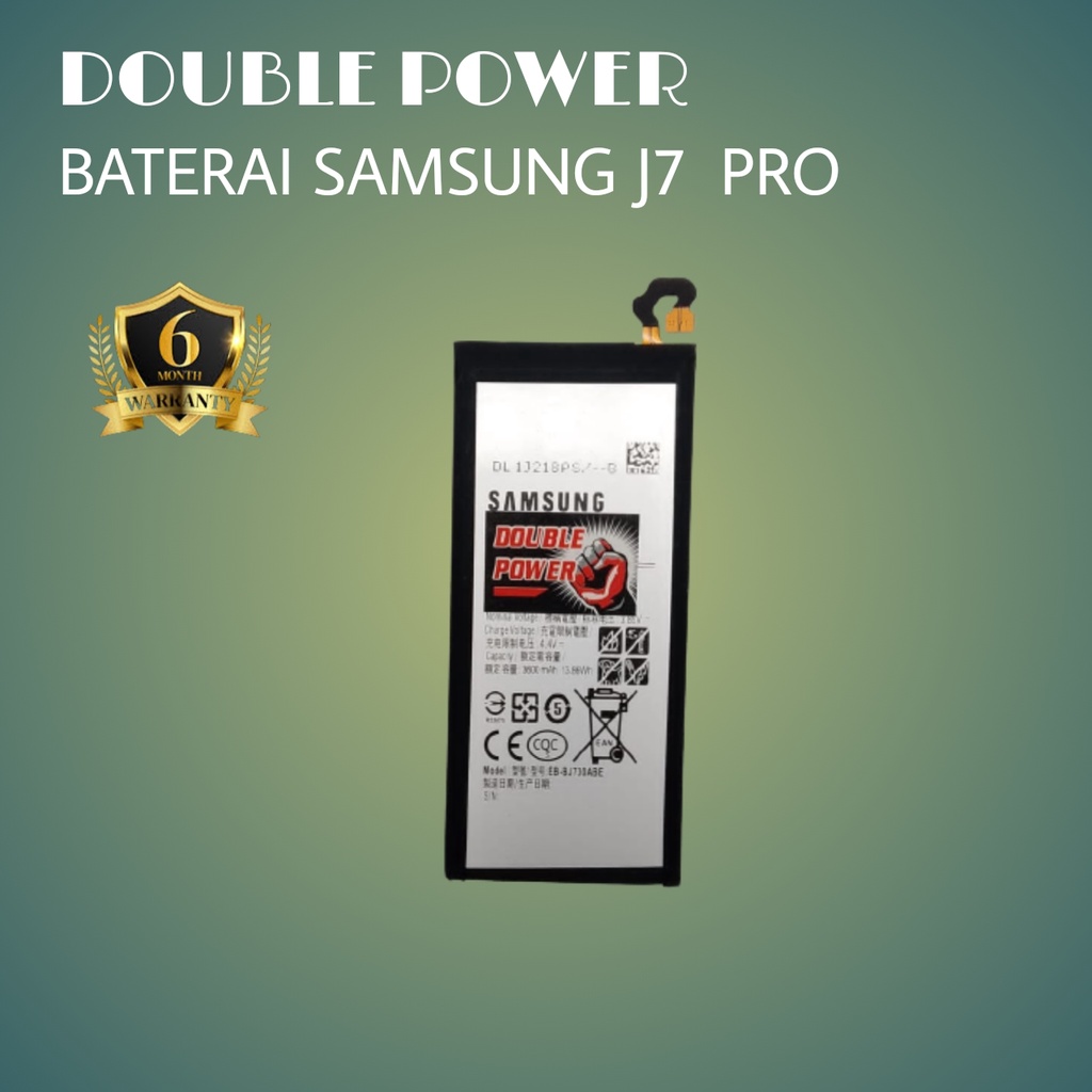 BATERAI SAMSUNG BATTERY DOUBLE POWER SAMSUNG J7 PRO J730 3600mah