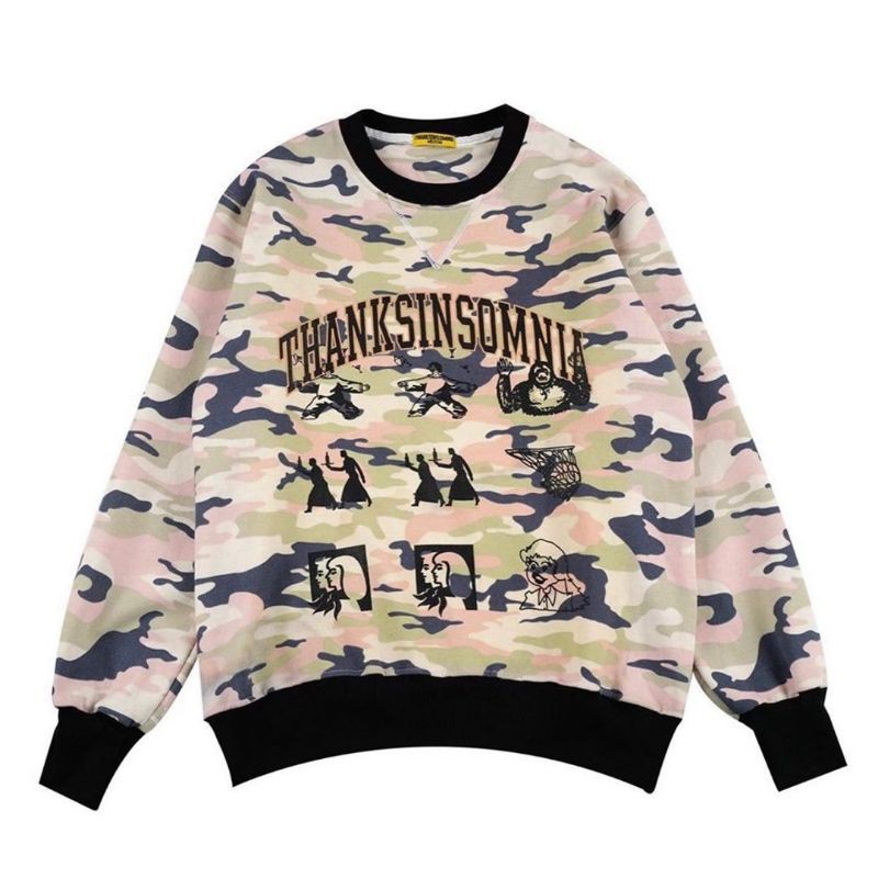 THANKSINSOMNIA CREWNECK Monic Camo UNISEX