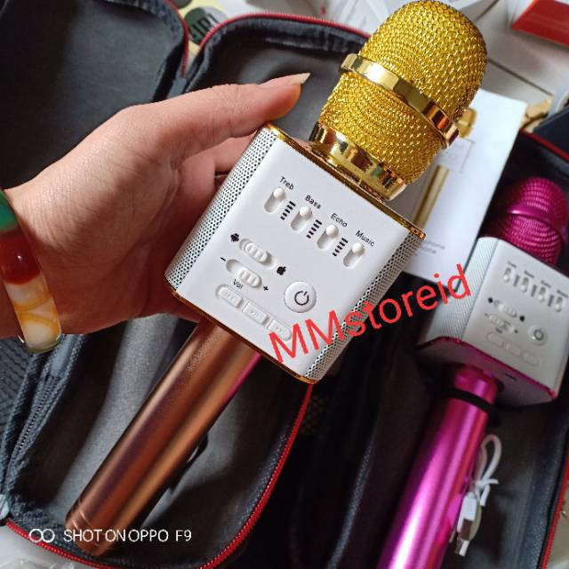 Jual Mic Q9 wireless bluetooth KTV / mic karaoke smule bluetooth