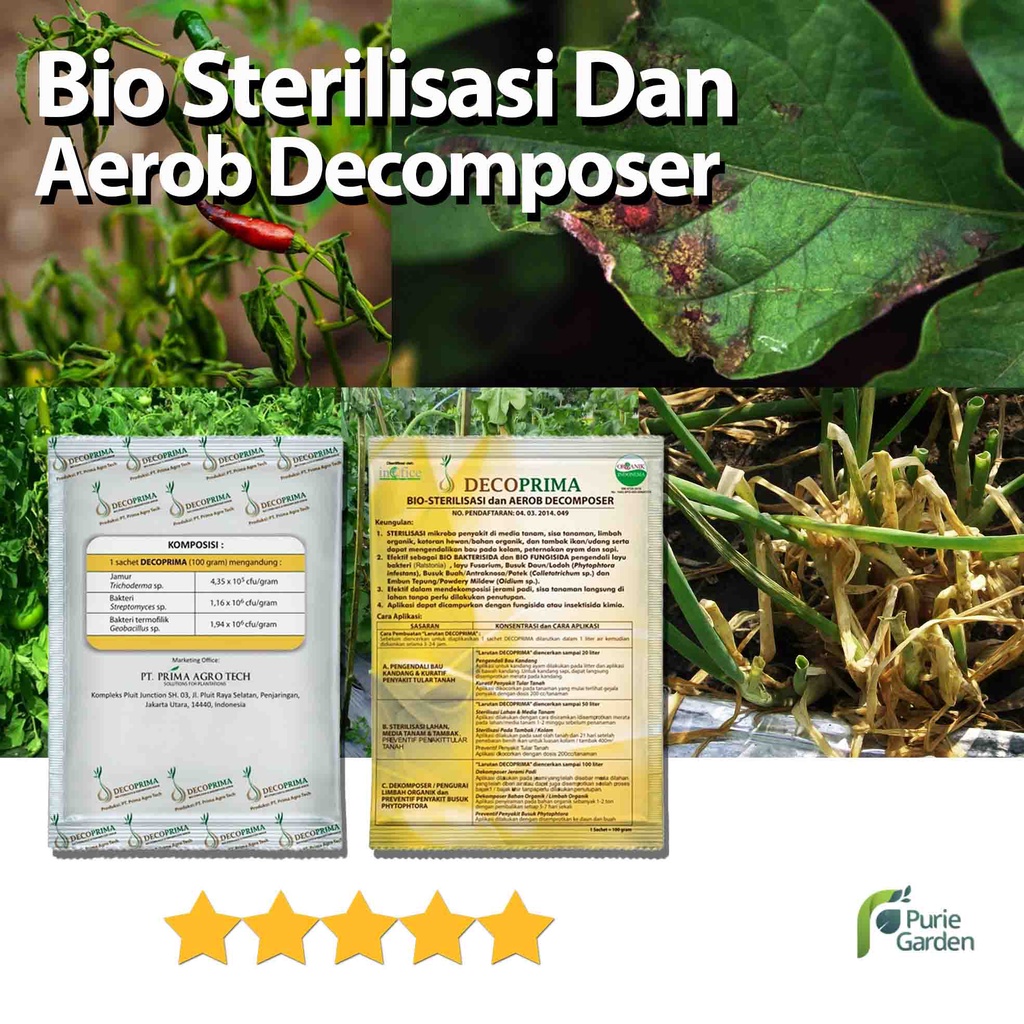 Bio Sterilisasi Dan Aerob Decomposer Decoprima 100gram PG KDR