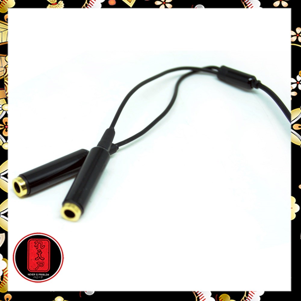 Overfly Kabel AUX Audio 3.5mm Male ke 2 x 3.5mm Female HiFi - AV114