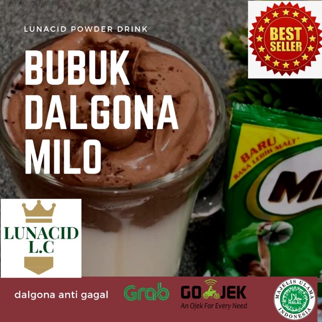 

Bubuk Minuman Rasa Dalgona Milo 1 Kg / Dalgona Milo Powder / Bubuk Dalgona Milo / Serbuk Dalgona Milo 1 Kg